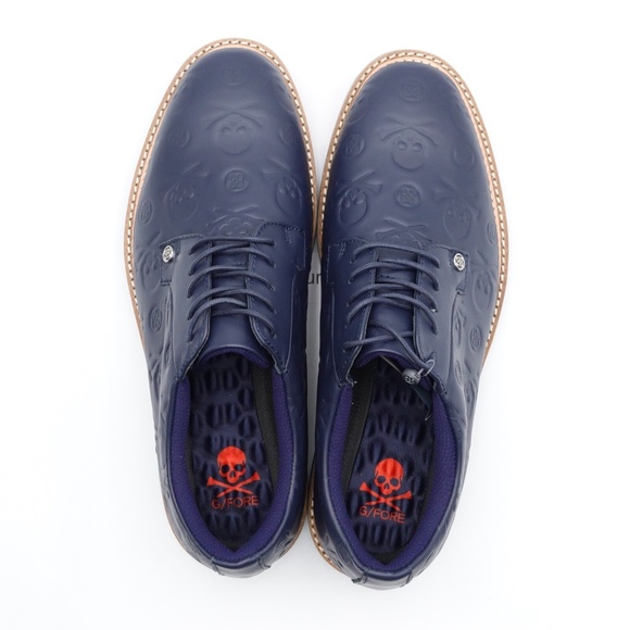 NEW Size 9 Men\'s G/FORE Debossed Gallivanter Leather Golf Shoes G4MS22EF22-TWLT main image 7